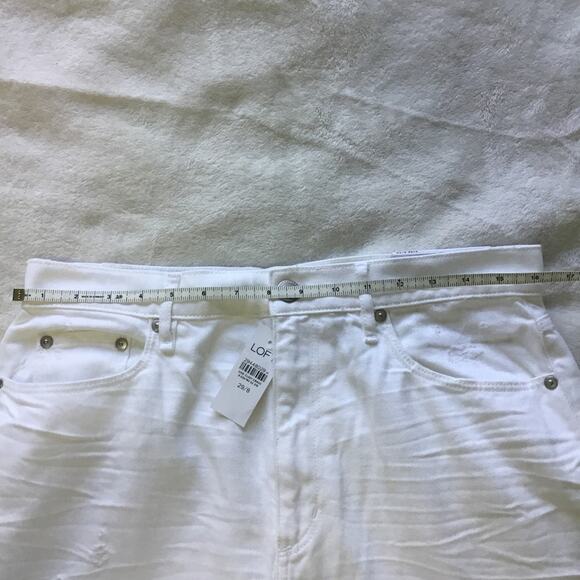Loft White High Waist Boyfriend Jeans - Picture 13 of 15